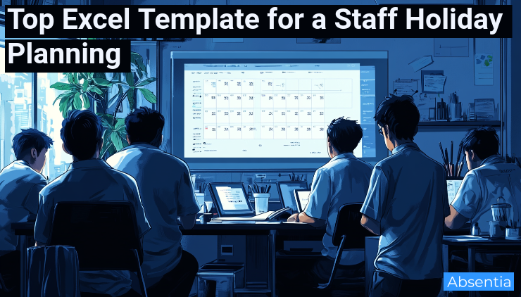 Staff holiday planning illustration