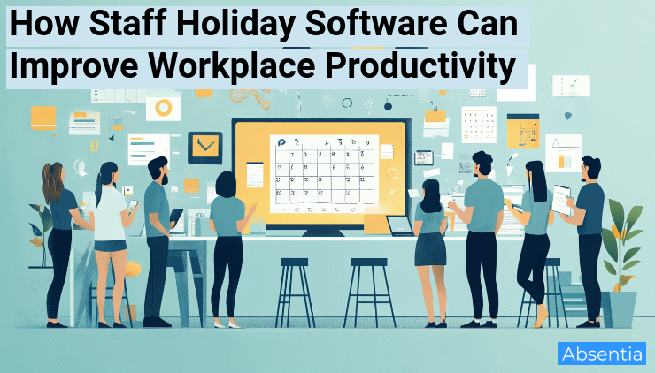 staff holiday software illustration