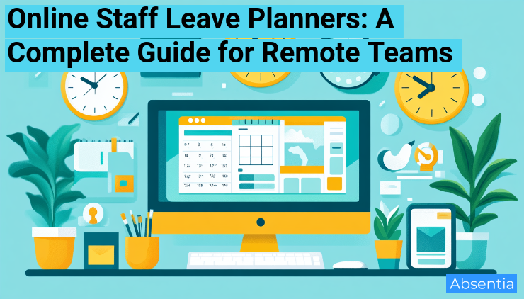 online staff leave planners illustration