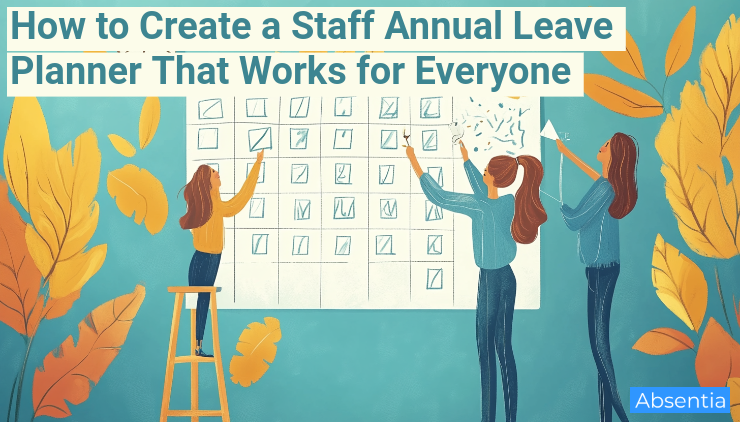 Staff annual leave planner illustration