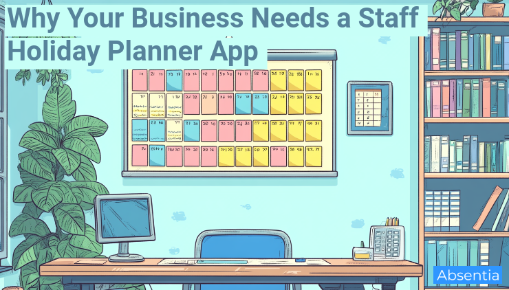 Staff holiday planner app illustration