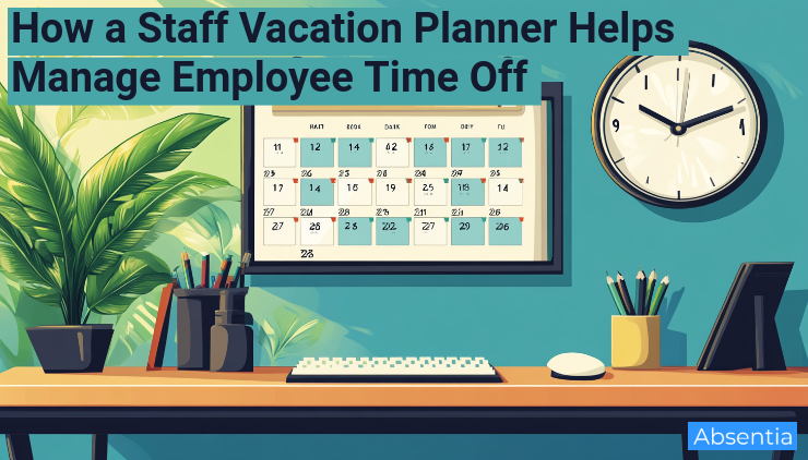 staff vacation planner illustration